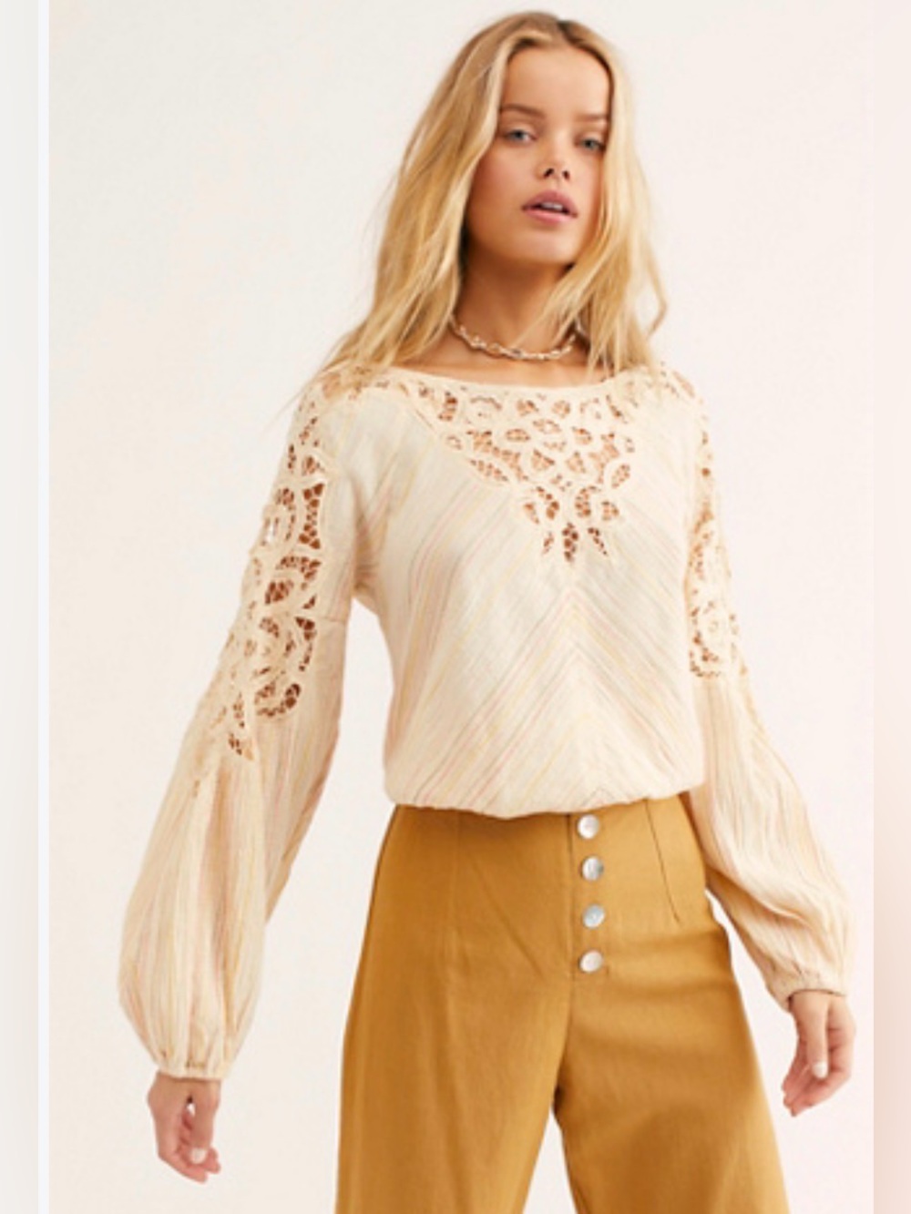 Free People Floating Memories Blouse M